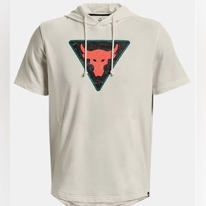 Men's Project Rock Terry Short Sleeve Hoodie- Size XL NWT